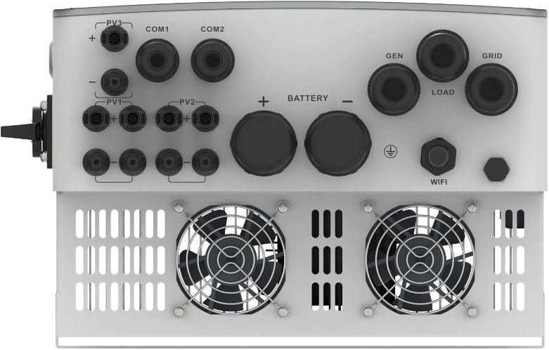 SUN-8K-SG06LP1-EU-BM3 — underside with connection terminals