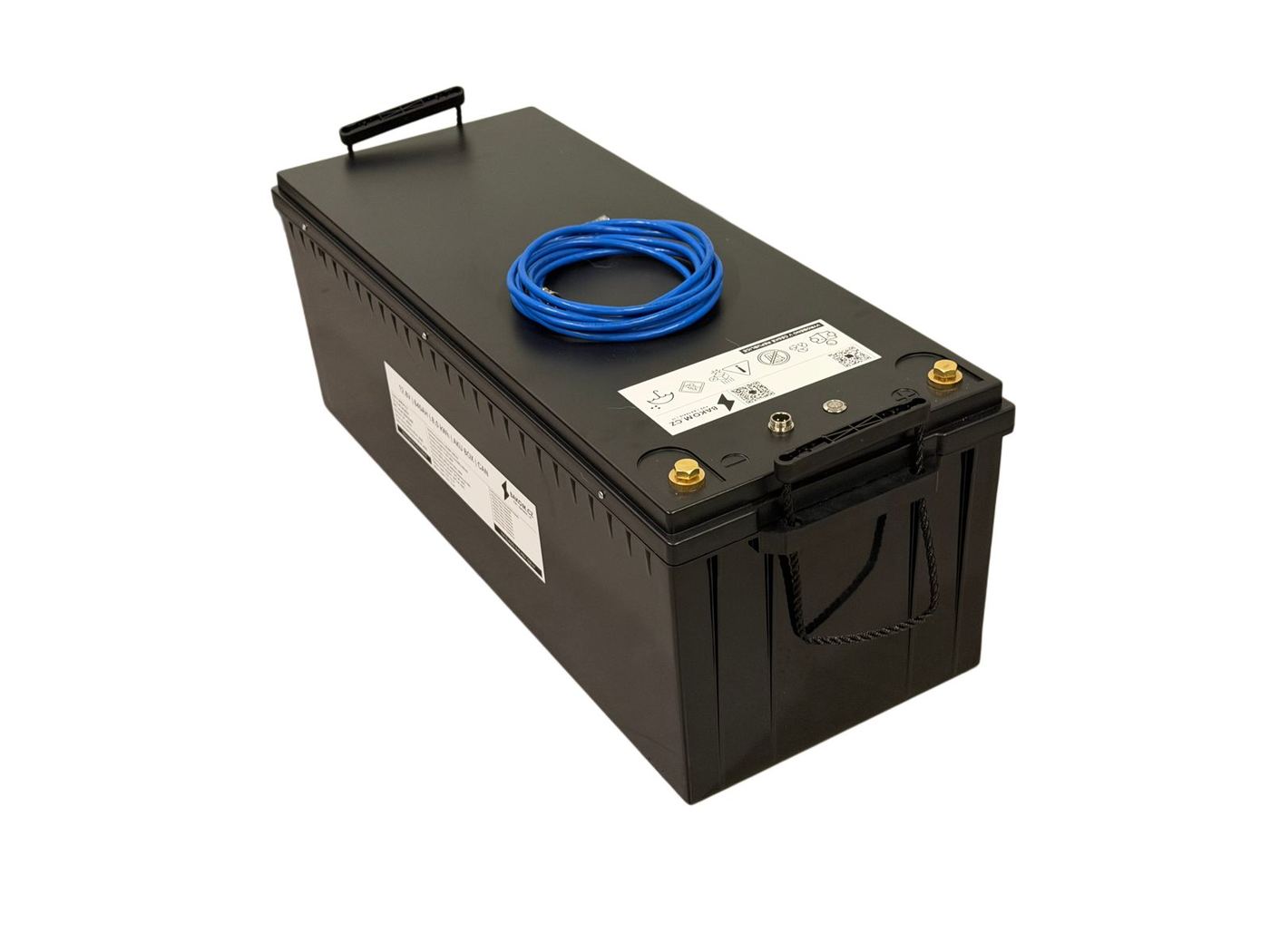Front with handle and communication cable