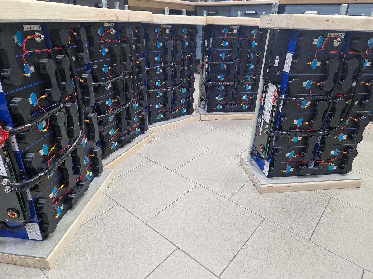Finished compression boxes in the workshop before dispatch