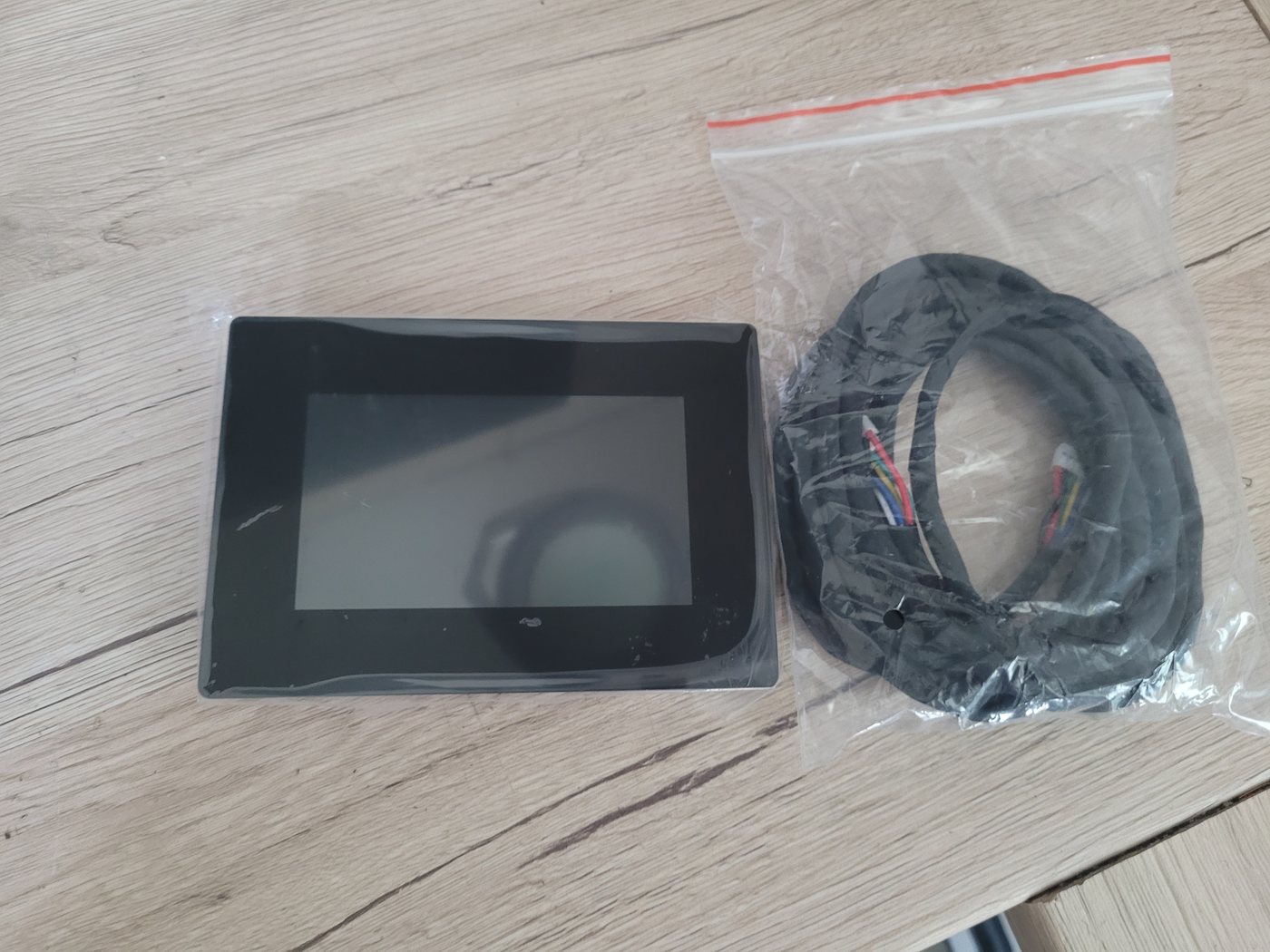 Built-in version of the large display with connection cable